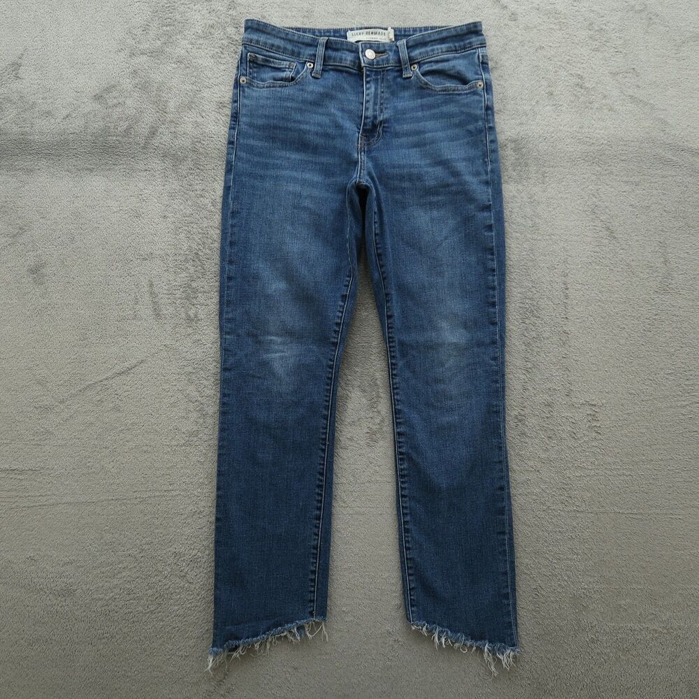 Lucky Brand Ava Jeans Women's Size 6/28 Blue Mid-Rise Skinny Denim 27.5" Inseam